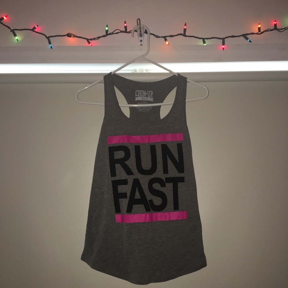 NEW- Chin Up Apparel Run Fast Tank Top
